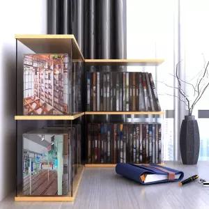CD장 DVD 수집 보관함 컬렉션 원목 스토리지 전시대 수납 플스 장식장