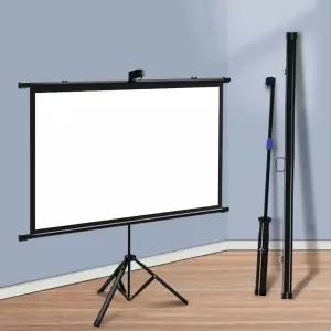 스탠드형 빔스크린 휴대간편 화면 이동식 100인치 프로젝터