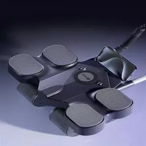 카운트 논슬립 4륜 AB휠 팔꿈치 7 프랭크 AB슬라이드 일으키기 헬퍼 복근 윗몸 플랭 사륜휠+20mm무릎보호대 기본형드림블루