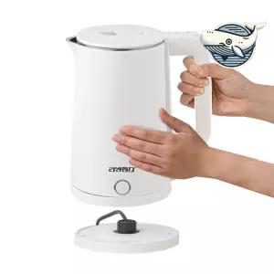 이중단열 무선 스텐 전기포트 2L 커피 끓이기