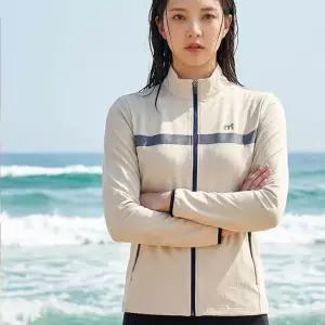 미스트랄 여성 스판 트레이닝 져지 66122H 오트밀 집업 상의