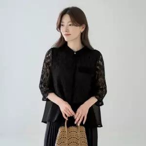엄마옷 마담4060 [클래씨마담]레이스 중년여성 데일리 블라우스 -RBL2604045-