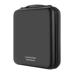 알라비스프 xx CD 케이스 192 용량 EVA 보호 블루레이 DVD 휴대용 지퍼 홀더 디스크 보관 정리 지갑 가방 블랙192