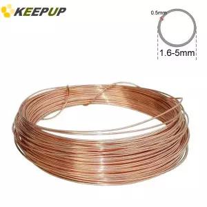 동파이프 구리 모세관 튜브 파이프 벽 두께 0.5mm OD 1.6-5mm 호스 냉장고 에어컨 부식 방지