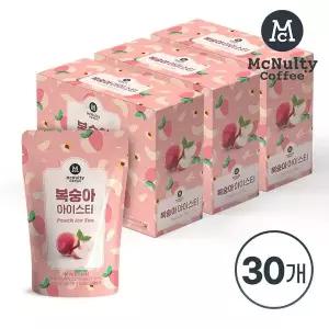[NS홈쇼핑]맥널티 아이스 파우치 복숭아 아이스티 190ml x 30개입[35865281]
