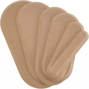 PH PanHall 6 사이즈 도자기 몰드 나무 점토 수제 세라믹 타원형 접시 그릇 만들기용 건조 보드 형성 DIY