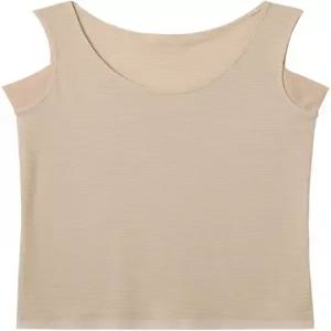 건즈 MC9153 여성용 땀 흡수 탱크탑 쿨 매직 코튼 블렌드 여름 이너 속건 항균 탈취 겨드랑이 패드 포함