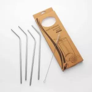 스테인리스 긴 빨대 세트 커브형 롱 스트로우 세척솔 ZpB1+6nXK