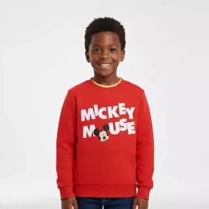 [하프클럽/디즈니]미키마우스 남아 레드 맨투맨 RE