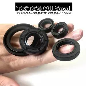 검정색 NBR TC/TG4 ID 48mm50mm 스켈레톤 오일 씰 - 산업용 펌프 공기 압축기 부품에 적합한 우수한 밀봉력
