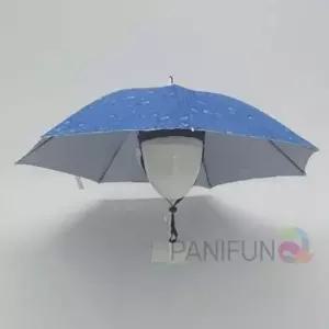 우산모자 중 블루 머리우산 우산캡 모자우산 파라솔캡 모자파라솔