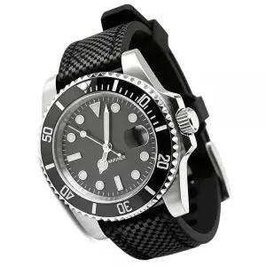 Sight Focus 롤렉스 iwc 브라이틀링, 오메가, 론진 남성 및 여성용 20mm 고무 시계 밴드, 방진 스트랩, 부