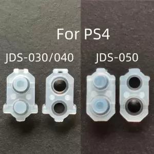 호환 PS4용 전도성 고무 JDS 050 040 030 001 011 L1 R1 L2 R2 실리콘 버튼 패드 100개 플레이스테이션 듀