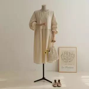 [66-110] 다랩 버튼 엠파이어 플레어 원피스