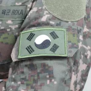 밀리터리 태극기 자수 와펜 패치 찍찍이 기념일 행사 sFW1+4ben