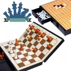 명인150 접이식 자석양면 서양체스와 바둑 ObP9+8GXK