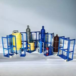 가스통거치대 4구 LPG 안전 위험물 보관대 고정 가스