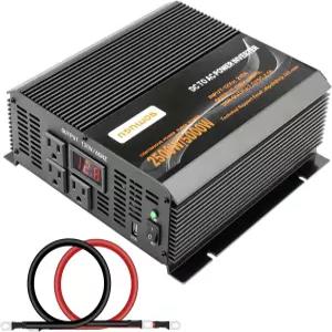 MKLIHFD 2500와트 인버터 개조 차량용 파워 트럭 캠핑카 태양광 패널 12v 110v / 120V 클램프 전력 변환기