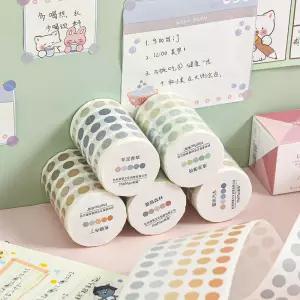모란디 도트 와시 테이프 원형 스티커 60mm*3m 스크랩북킹 DIY 데코 저널 다이어리 플래너 마스킹