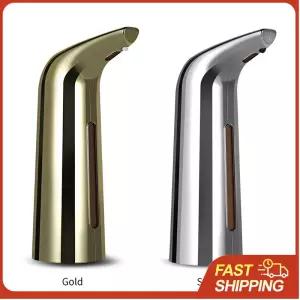 400mL 자동 비누 디스펜서 적외선 핸즈프리 터치리스 접시형 액체 로션 젤 용기 손