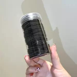 (쓰러담아) 100개 1세트 기본 고무줄 머리끈 포니테일 AYv8+8yUF