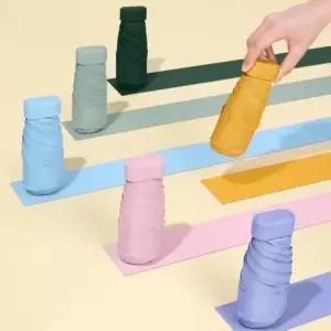 자외선 차단 초경량 5단 미니 우산 포켓용 예쁜 암막 양우산 수동 접이식 가방 수납 숄더백