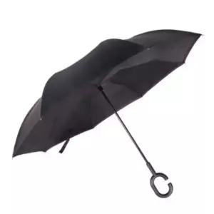 C형 역방향 반전 접는 장우산 차량용 대형 디자인 손잡이 차단 자외선 우양산 거꾸로 우산