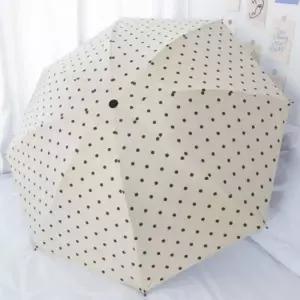 우산 자동 양산 양우산 초경량 차단 휴대용 가벼운 도트 원터치 땡땡이 자외선 암막 접이식