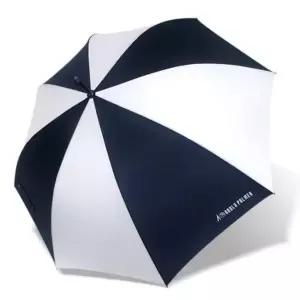 (색상 네이비화이트)네이비 화이트 배색 대형 자동 장우산 UV코팅 자외선차단 골프우산 의전용 비즈니스 75