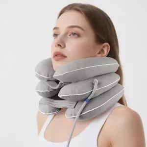 목 스트레칭기 즉각적인 를 위한 경추 견인 장치 팽창식 및 조절식 지지대 가정용 감압용 베개