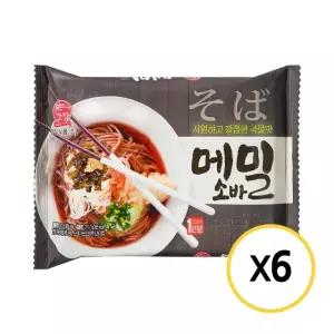 [G]한일식품 본고장 메밀소바 211.7g x 6개