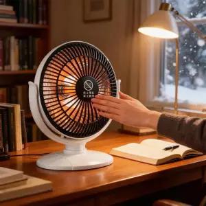 작은 책상 히터 200W 휴대용 가전 제품 사무실 홈 침실 실내 욕실 거실을 위한 경량 공간