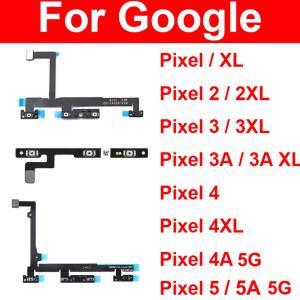 Google Pixel XL 2 2XL 3 3XL 3A 4 4XL 4A 5 5A 5G 측면 버튼 전원 볼륨 키 플렉스 리본 부품 용 케이블