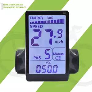 M5 전기 자전거 컨트롤러 방수 부품 사이클링 컴퓨터 LCD 디스플레이 패널 전자 스쿠터 계량기 제어 24V