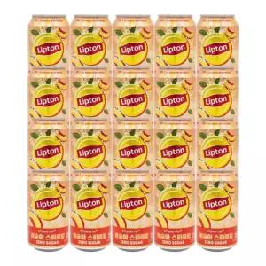 립톤 제로 복숭아 스파클링 355ml 20캔
