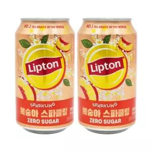 립톤 제로 복숭아 스파클링 355ml 24캔