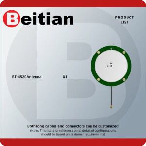 GPS수신기 베이티안 RTK 안테나 피드 GNSS BDS GPS 포인트 BT4520 세라믹 NEOM9N 주파수 듀얼 포지셔닝