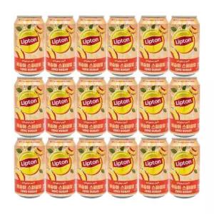 립톤 제로 복숭아 스파클링 355ml 18캔