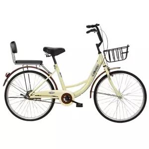 24인치 자전거 여성자전거 알루미늄 출퇴근용 클래식 아줌마자전거 바구니 여자 마실