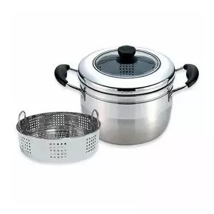 키친플라워 ML57IH02 튜울립 IH 찜냄비 22CM 스텐 인덕션