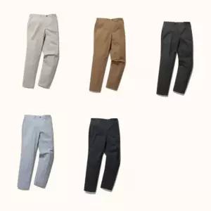 올젠 OLZEN 사이드밴딩 트윌조직 여름 치노 팬츠 ZBG2PP1201 492257