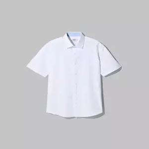 [매장정품} stco 코튼 혼방 컴포트 반소매 셔츠 화이트 (슬림핏)SDSWB01SSW