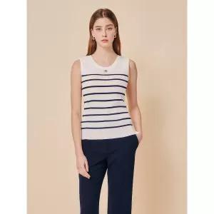 매장정품 지고트 JS4A1PO151[리브드 백 브이넥 슬리브리스 니트] 229316