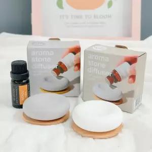 [하프클럽/셀러허브]아로마 오일 발향 도넛 스톤 디퓨저 오브제 2색상