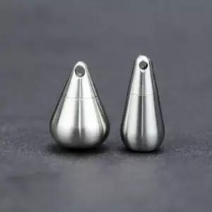 응급약 목걸이 휴대용 약통 없음 펜던트 비상약 대형 스테인리스스틸슬림한 여행용 알약통 1PC