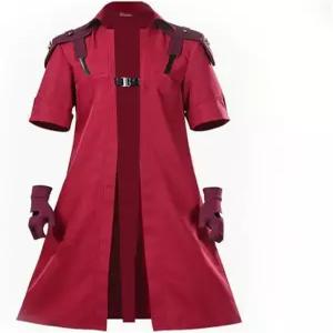 IMDAET 남성용 데빌 단테 코스프레 코스튬 레드 재킷 수트 할로윈 의상