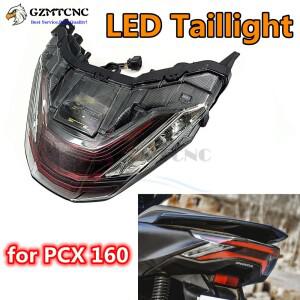 바이크 오토바이 부품 LED 테일 라이트 브레이크 회전 신호 후면 램프 혼다 PCX 160 -2024 PCX160 미등 21-