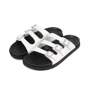 [롯데백화점]BARBARA 바바라 보석버클 썸머 데일리 슬리퍼 BBJ331WT_강남점