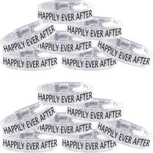 결혼식 피로연 및 축하 행사를 위한 해피 에프터 네온 팔찌로 파티 용품을 밝히는 쿠노 36 팩 웨딩 글로우