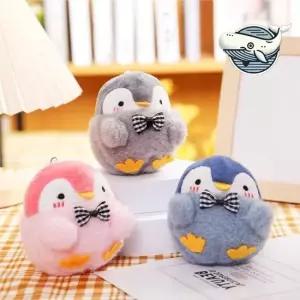 귀여운 펭귄 방석 나비넥타이 아기인형 패브릭 백팩키링 가방키링 인형키링 캐릭터키링